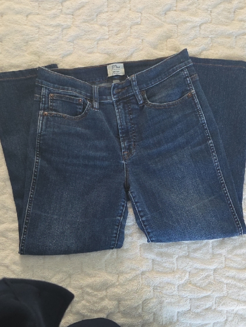 J.Crew Vintage Straight Jeans Size 28 Dark Wash Denim